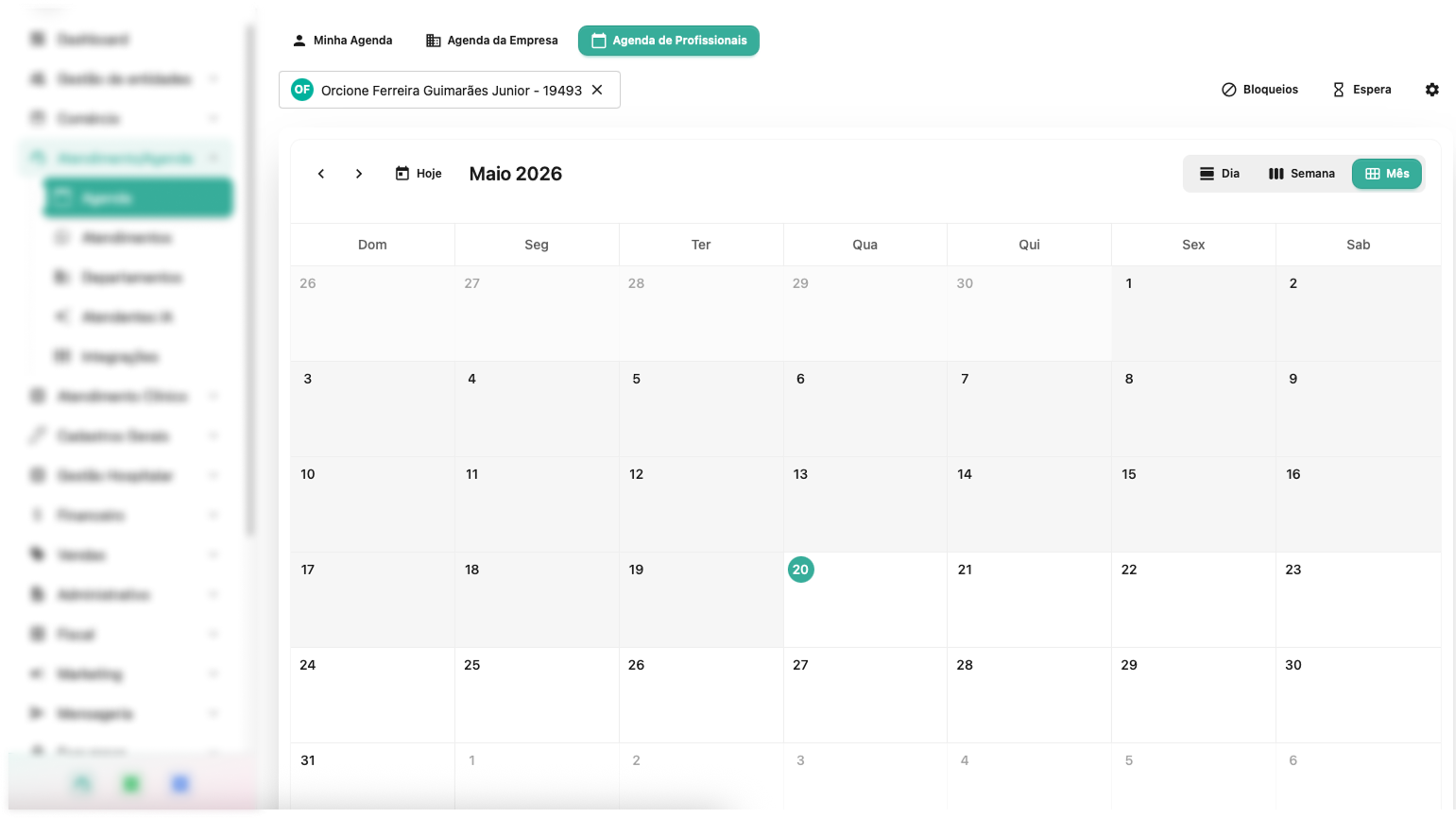 Prontuário e agenda do MediarDex